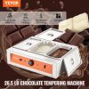 VEVOR Chocolate Tempering Machine, 26.5 Lbs 3 Tanks Chocolate Melting Pot TEMP Control 86~185¬∞F