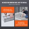 VEVOR Shower Curb Kit, 72"x72" Shower Pan Kit with 2" ABS Central Flange, 4" Stainless Steel Grate, Waterproof Shower Curb & Membrane & Strip