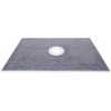 VEVOR Shower Curb Kit, 48"x72" Watertight Shower Curb Overlay with 4" ABS Central Bonding Flange, 4" Stainless Steel Grate