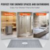 VEVOR Shower Curb Kit, 60"x48" Shower Pan Kit with 2" ABS Central Flange, Waterproof Membrane, Stainless Steel Grate and Joint Sealant