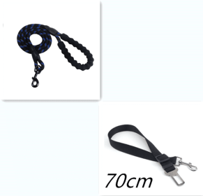 Reflective Dog Leash Nylon Pet Dog Leash Rope For Small Medium Large Dogs Walking Training Pet Suppiles (Option: Black set)